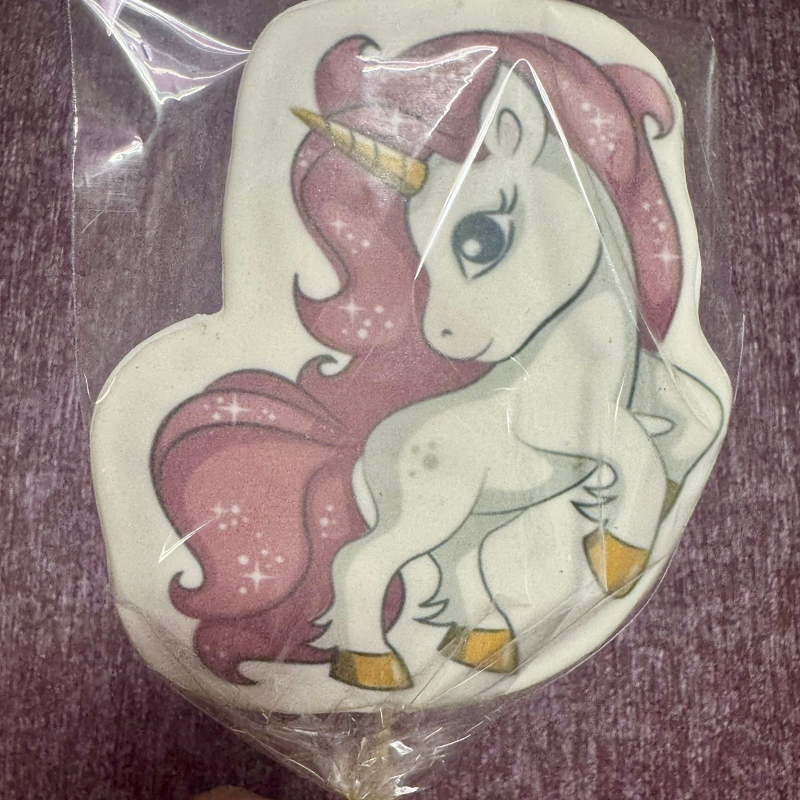 Изображение Пряник Единорог с розовой гривой