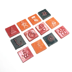 Форма пластиковая Новогодние плитки мини Изображение Форма пластиковая Новогодние плитки мини