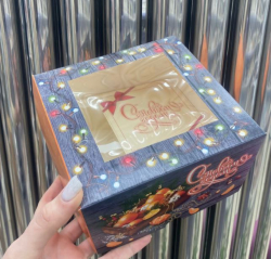 Изображение Коробка на 4 капкейка Мандарины