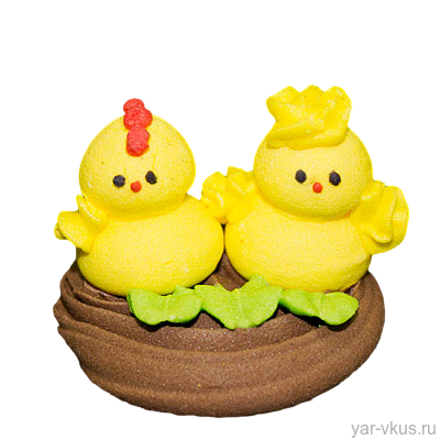 Сахарная фигурка Цыплята Изображение Сахарная фигурка Цыплята