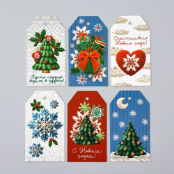 Изображение Шильдик декоративный в наборе «Сказочного года», 17 × 15 см