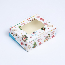 Коробка складная "Открытка", 10 х 8 х 3,5 см. Изображение Коробка складная "Открытка", 10 х 8 х 3,5 см.