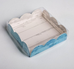 Изображение Коробка для пряников и печенья «Вкусно», 10,5 × 10,5 × 3 см