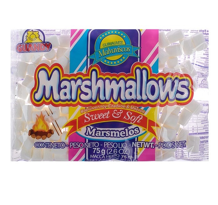 Изображение Маршмеллоу Guandy мини белые, 75гр