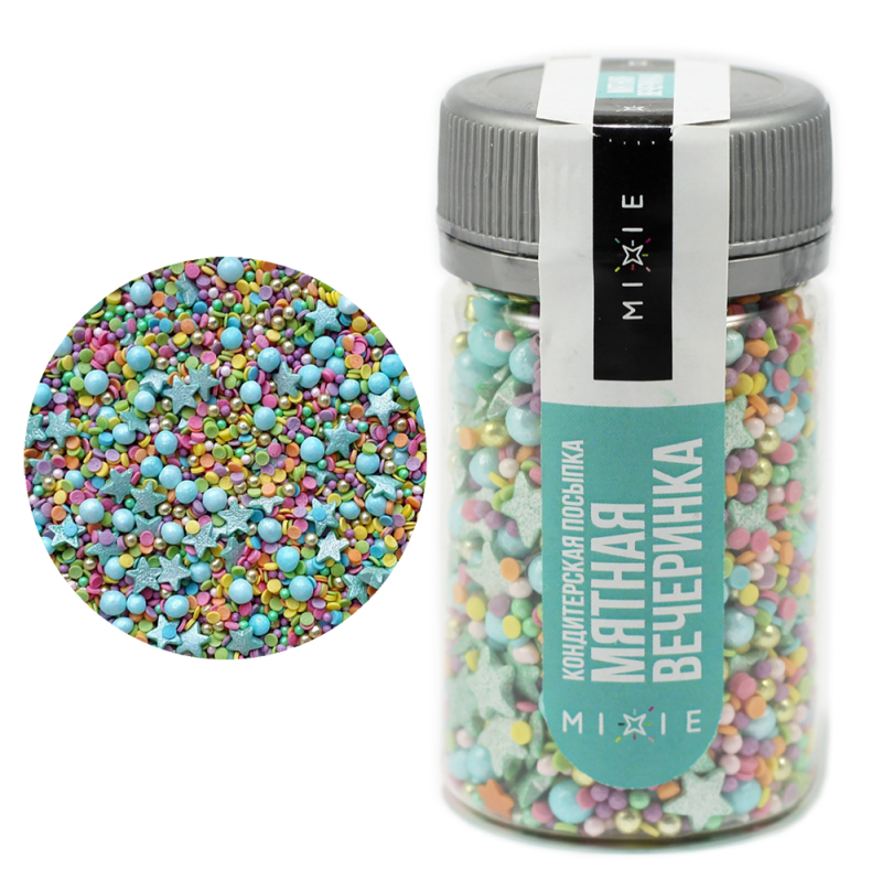 Посыпка MIXIE "Мятная вечеринка", 50 гр. Изображение Посыпка MIXIE "Мятная вечеринка", 50 гр.