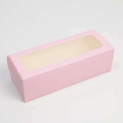 Изображение Коробка для рулета «Розовая», 26 х 10 х 8 см