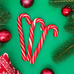 Изображение Карамель леденцовая "Трость" со вкусом клубники, 28 г