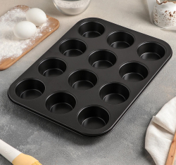 Изображение Форма для выпечки капкейков 5 см дно, 12 шт