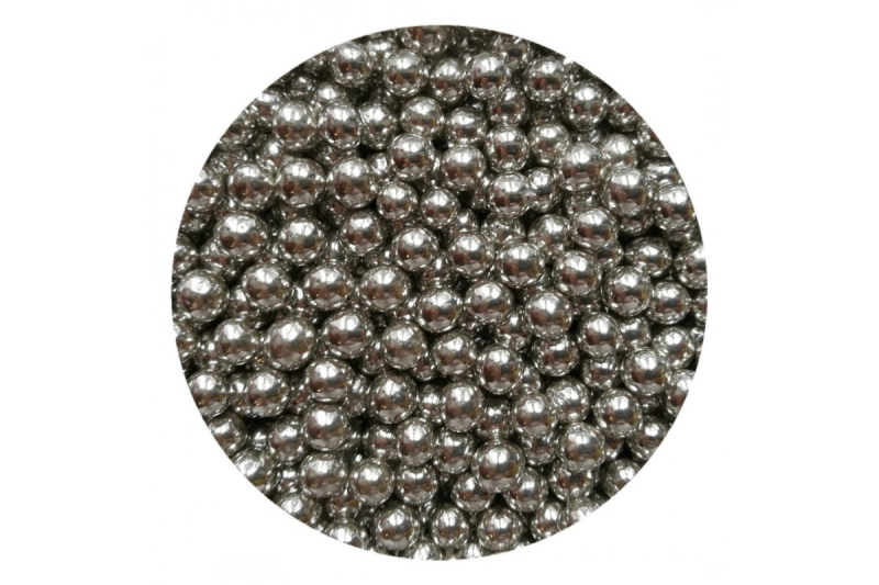 Изображение Драже шарики серебро D 4 мм, 50 гр