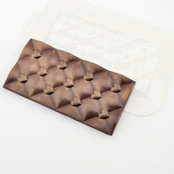 Форма пластиковая Плитка сердечки Изображение Форма пластиковая Плитка сердечки