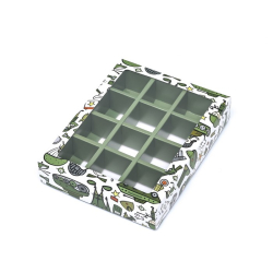 Коробка для 12 конфет , " 23 Февраля" 19 х 15 х 3,6 см Изображение Коробка для 12 конфет , " 23 Февраля" 19 х 15 х 3,6 см