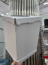 Изображение Коробка белая для торта 30*30*45 см, УСИЛЕННОЕ ДНО