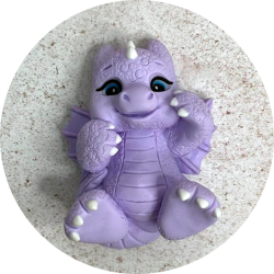 Изображение 3д Молд малыш Дракоша, 5,8 см ТМ Лавка Кондитера