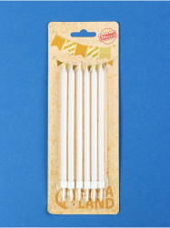 Изображение Свечи для торта коктейльные «Ройс», 6 шт, 13 см, светящиеся