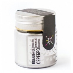 Блеск пищевой MIXIE Идеальное серебро, 10 гр Изображение Блеск пищевой MIXIE Идеальное серебро, 10 гр