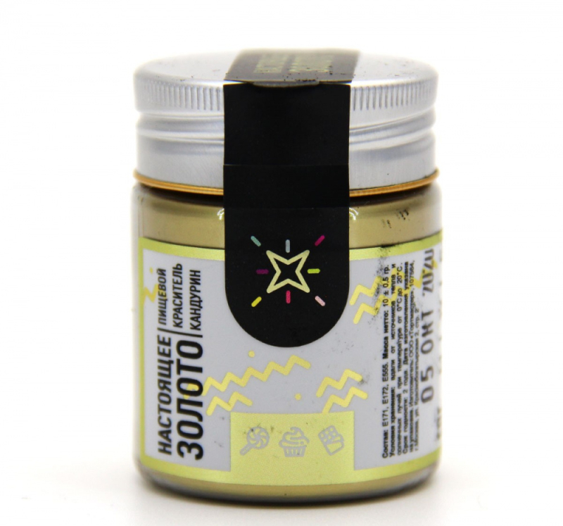 Изображение Блеск пищевой MIXIE Настоящее золото, 10 гр