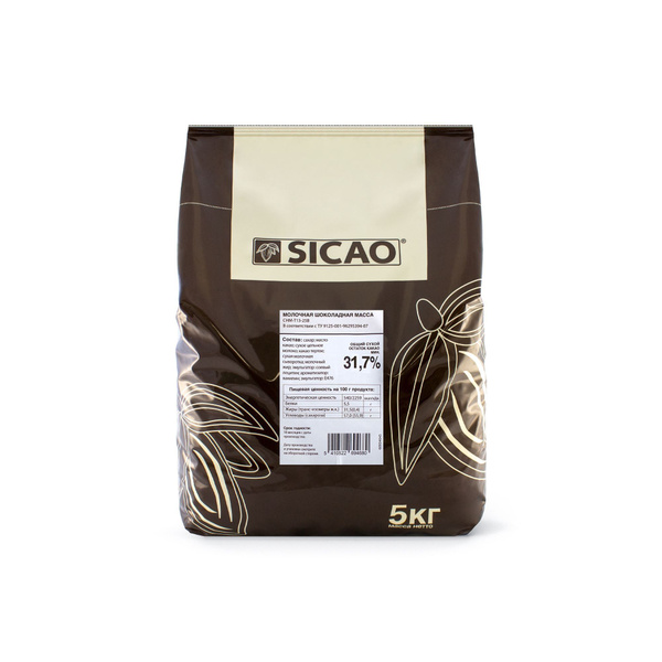 Шоколад молочный Sicao Callebaut, 5 кг Изображение Шоколад молочный Sicao Callebaut, 5 кг