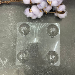 Форма пластиковая НОВОГОДНИЕ ШАРЫ (11) 50мм / 4 шт Изображение Форма пластиковая НОВОГОДНИЕ ШАРЫ (11) 50мм / 4 шт