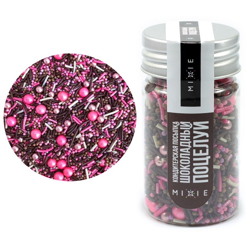 Посыпка MIXIE "Шоколадный поцелуй", 50 гр. Изображение Посыпка MIXIE "Шоколадный поцелуй", 50 гр.