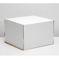Изображение Коробка для торта белая 24*24*18 см