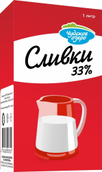 Изображение Сливки Чудское озеро 33% 1 л