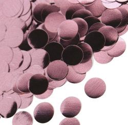 Конфетти фольга Круги 1 см розовое золото, 10 гр Изображение Конфетти фольга Круги 1 см розовое золото, 10 гр