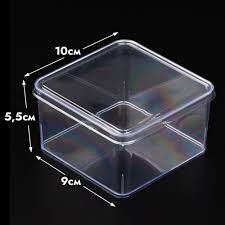 Изображение Креманка пластиковая КВАДРАТ с крышкой, 350 мл