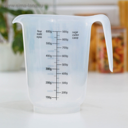 Изображение Кувшин мерный, 1 л, цвет прозрачный