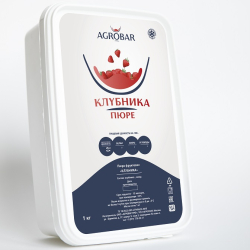 Пюре клубника свежемороженое Агробар, 1 кг Изображение Пюре клубника свежемороженое Агробар, 1 кг