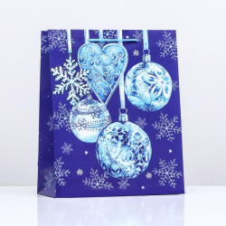 Пакет подарочный "Новогодняя гирляда подарков", 26 х 32 х 12 см Изображение Пакет подарочный "Новогодняя гирляда подарков", 26 х 32 х 12 см