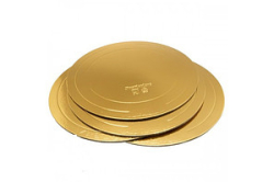 Изображение Подложка усиленная 3,2 мм золото/жемчуг D 40 см