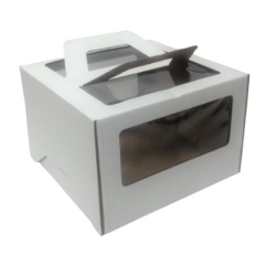 Изображение Коробка для торта 24*24*20 см с ручками и окном