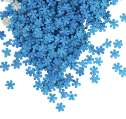 Изображение Посыпка сахарная Снежинки перламутровые (синие) 50 гр