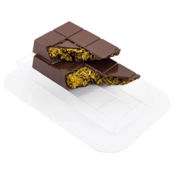 Форма пластиковая "Плитка" для дубайского шоколада №1 Классика 150x70x20 мм Изображение Форма пластиковая "Плитка" для дубайского шоколада №1 Классика 150x70x20 мм