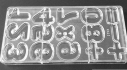 Изображение Форма поликарбонатная "Цифры", 14*27 см