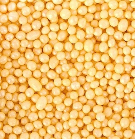 Изображение Посыпка шарики Жемчуг (желтый), 50 гр