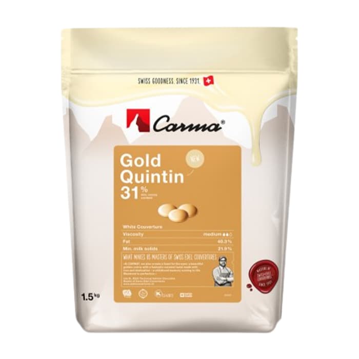 Шоколад белый карамельный Carma Gold Quintin 31%, 100 гр Изображение Шоколад белый карамельный Carma Gold Quintin 31%, 100 гр