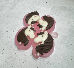 Изображение Молд для леденцов и шоколада Лошадки 5,5 см ТМ Лавка Кондитера