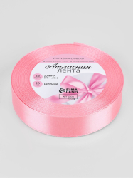 Лента атласная нежно-розовая 2 см, 22 м Изображение Лента атласная нежно-розовая 2 см, 22 м