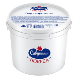 Изображение Сыр творожный Савушкин Horeca, 65%, 2,4кг.