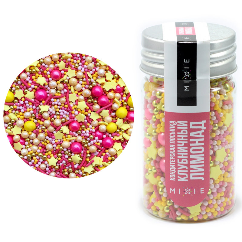 Изображение Посыпка MIXIE "Клубничный лимонад", 50 гр.