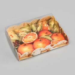 Изображение Коробка для печенья и пряников "Новогодние Подарки", 14 х 10,5 х 2,5 см