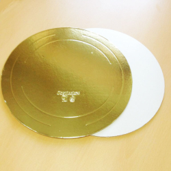 Изображение Подложка усиленная 3,2 мм золото/жемчуг D 34 см