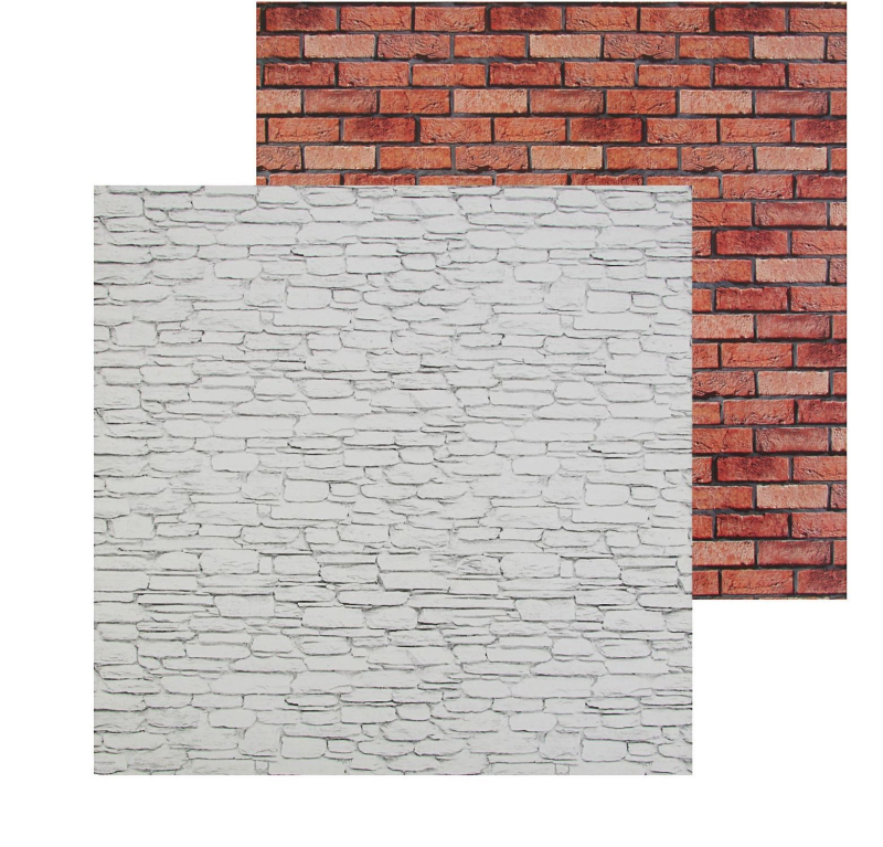 Фотофон двусторонний «Кирпич», 45 × 45 см, переплётный картон Изображение Фотофон двусторонний «Кирпич», 45 × 45 см, переплётный картон