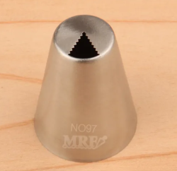 Насадка кондитерская N097 «Лист тюльпана узкий ребристый» Изображение Насадка кондитерская N097 «Лист тюльпана узкий ребристый»