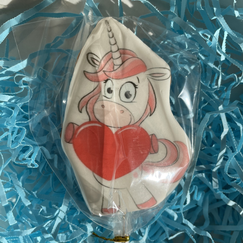 Изображение Пряник Единорог с сердцем