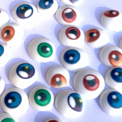 Изображение Сахарные фигурки Глазки цветные круглые, 65 гр