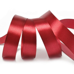Изображение Лента атласная бордовая 2 см №37 , 27,4 м