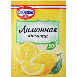 Изображение Лимонная кислота Dr.Oetker, 50 гр (д-р Эткер)