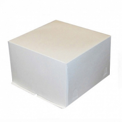 Изображение Коробка для торта белая 26*26*18 см